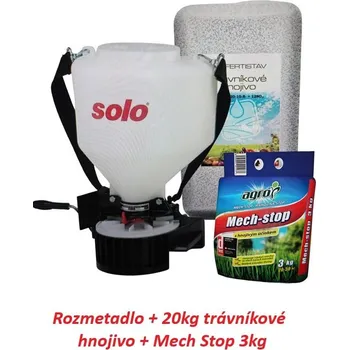 Rozmetadlo Ruční rozmetadlo granulátu Solo 421 + Fertistav Trávníkové hnojivo 20kg + AGRO Mech STOP 3