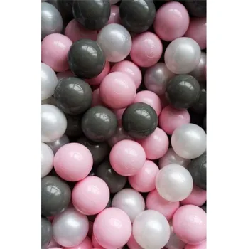 Dětský míč Flumi Dětské míčky do bazénku 200 ks, pudrové / tmavě šedé / perlové