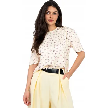 Dámská halenka Italy Moda halenka s krátkým rukávem, střih oversize, velikost univerzální