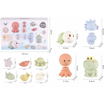 Hračka pro nejmenší Hračky do vody - Zvířátka z moře 10 ks