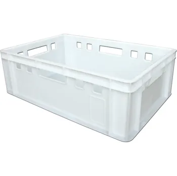 Úložný box Přepravka plastová na maso E2 600x400x200 mm | PETRAplast Barva: Bílá