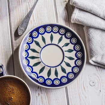 Talíř Talířek / Podšálek Keramika Bolesławiec 16 cm - dek. 56 (druhý druh)