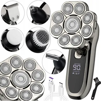 Holicí strojek HOLICÍ STROJEK PÁNSKÝ STROJEK NA VLASY, VOUSY A STRNIŠTĚ, ZASTŘIHOVAČ pro muže + NÁSTAVCE