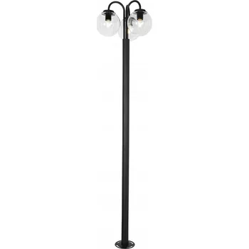 IP kamera Obdélníkový sloup pro osvětlení QAZQA E27 200 cm černý