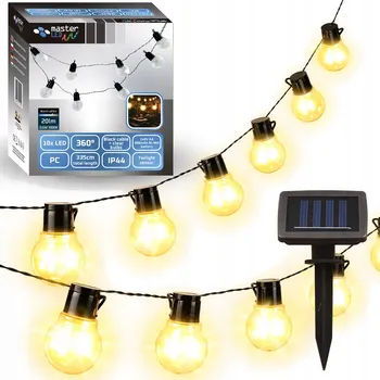 Venkovní osvětlení Girlanda Masterled 335 cm solární