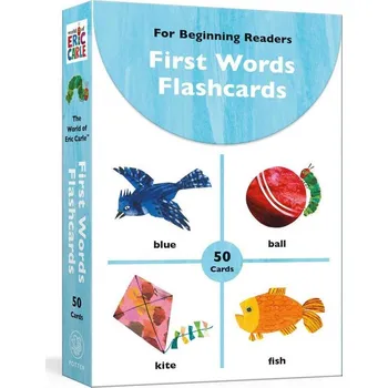 Anglický jazyk Eric Carle First Words Flash: 50 Cards for Beginning Readers Kniha