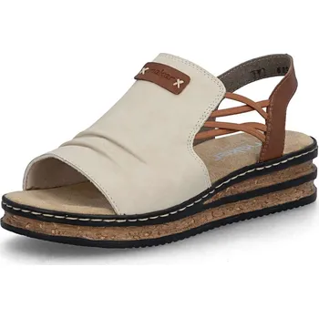 Dámské sandále Dámské sandály RIEKER 62962-60 béžová S6 38