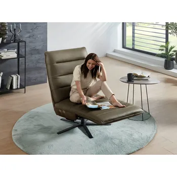 Křeslo IVY RELAXLIEGE relaxační kožené polohovací křeslo s funkcí 2- motorovou s kardiováhou