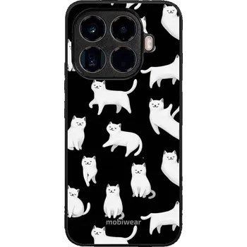 Mobiwear Glossy lesklé pouzdro na Xiaomi 15T Pro bílé kočičky
