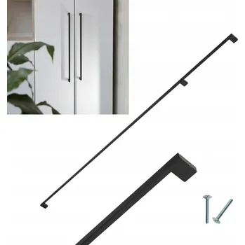 Nábytkové kování Nábytková úchytka černá na skříně 1200 mm 120 cm 1,2 m loft dlouhá Bliss AKS