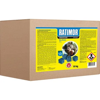 Hubení hlodavce UNICHEM AGRO CZ s.r.o. Ratimor parafínové bloky 10 kg