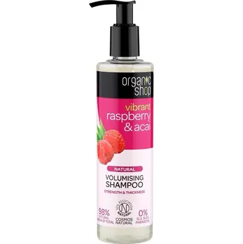 Vlasová kosmetika ORGANIC SHOP Objemový šampon maliny a acai 280 ml