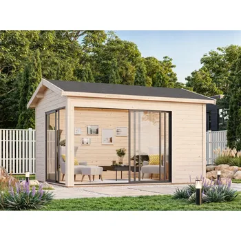 Zahradní domek Zahradní domek Palmako AMANDA 11,2 m2 SLIDE (Rozměr: 390x300 cm, tl.44 mm)