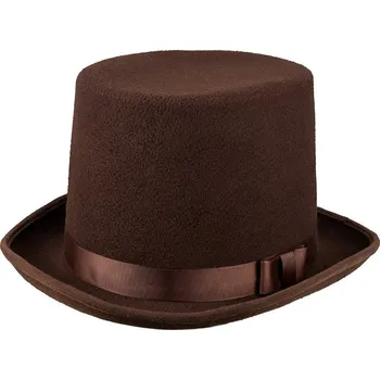 Karnevalový doplněk Boland Cylindr hnědý deluxe