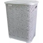 Mega Plast, Koš na prádlo MONAKO, 57 × 45 × 38 cm, šedý