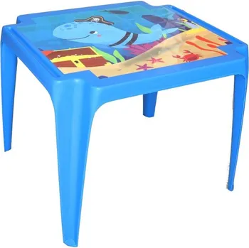 Dětský zahradní nábytek IPAE stoleček plastový dětský OCEAN - modrý