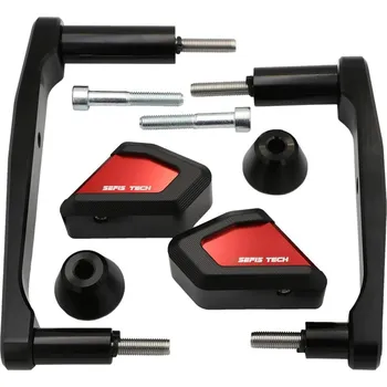 Rám pro motocykl SEFIS TECH padací protektory Kawasaki Z900 - Barva : Červená