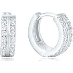 Beneto Kruhové stříbrné náušnice AGU1151 (Ag925/1000, 3,2 g)