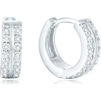 Šperk Beneto Kruhové stříbrné náušnice AGU1151 (Ag925/1000, 3,2 g)