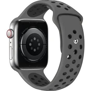 Příslušenství k chytrým hodinkám Eternico Sporty pro Apple Watch 42mm / 44mm / 45mm / Ultra 49mm Deep Black and Gray
