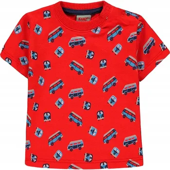 Dětská móda Chlapecké červené tričko se vzorem Kanz, vel. 68