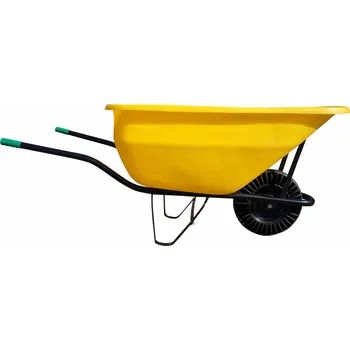 Kolečko J.A.D. TOOLS kolečko hospodářské 180 l, nafukovací kolo, žluté