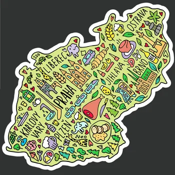 hrací stolek Stolek hravá Česká republika Barva: Černá