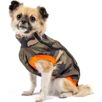 Obleček pro psa Mantys Softshellka Partyzán - Malý pes, M