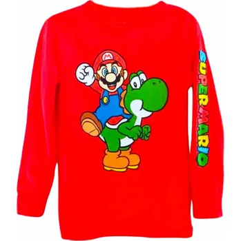 Pánské tričko Fashion UK - Super mario: F UK 60479-130 - tričko červené 152 cm