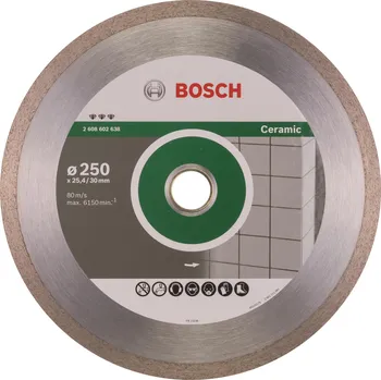 Brusný kotouč BOSCH Diamantový dělicí kotouč Best for Ceramic 250 x 30/25,40 x 2,4 x 10 mm 2.608.602.638