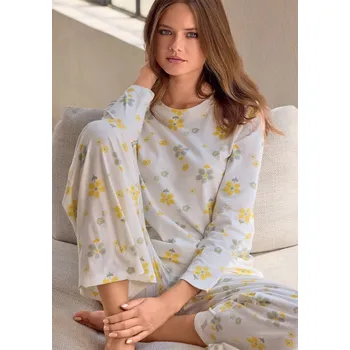 Pánské pyžamo Dámské pyžamo Infiore 654030 Smetanová L