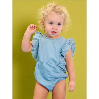 Kojenecký body Sinsay - Bavlněné body s ozdobnými volány - modrá - 548GK-05J - 548GK-05J-86