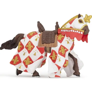 Figurka PAPO Kůň Rytíře lilie bílé