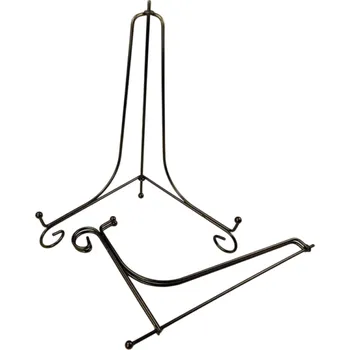 Kovový prezentační stojan 15 cm Černý výstavní držák na talíř obraz fotografii knihu Dekorační podstavec pro vystavení sběratelských předmětů