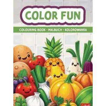 První čtění Owoce i warzywa. Kolorowanka. Malbuch. Colouring book - opracowanie zbiorowe