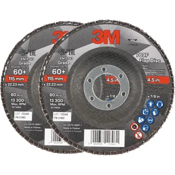 Brusný kotouč 3M 769F Lamelový Kotouč, průměr 115 mm, zrnitost 60+, 2 ks