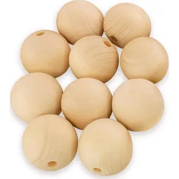 Dětské zboží Ulanik Dřevěné korálky 30 mm 10 ks