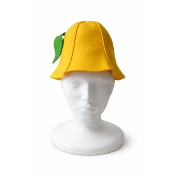Čepice do sauny pro děti Žlutá