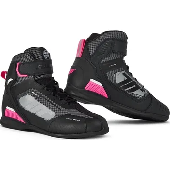 Moto obuv Boty na motorku SEVENTY DEGREES SD-BR2 Veloce černo-růžové 39