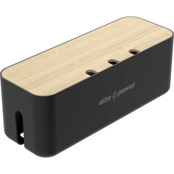 kabelová chránička AlzaPower Cable Box Deluxe Large černý
