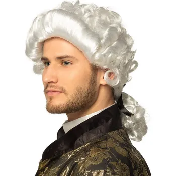 Karnevalová paruka Boland Bílá pánská paruka barokní