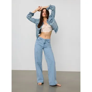 Sinsay - Džíny wide leg - modrá - 871FI-50J - 871FI-50J-38