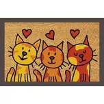 Home Elements - Rohožka Kočky se srdíčky