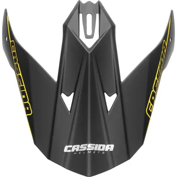 Pokrývka hlavy CASSIDA kšilt pro přilby LIBOR PODMOL, černý matný/žlutý/šedý