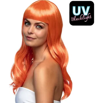 Karnevalová paruka Boland Paruka oranžová dlouhá dámská