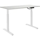 AlzaErgo Table ET2 bílý + deska 120×80 cm lamino bílý dub