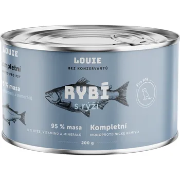 Pro psa LOUIE Kompletní monoproteinové krmivo ryba (95%) s rýží (5%) 200 g