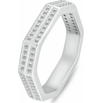 Prsten Brilio Silver Stříbrný prsten se zirkony RI132W 54 mm (Ag925/1000, 3,42 g)