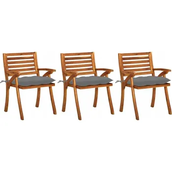 Zahradní židle VidaXL dřevěná šedá