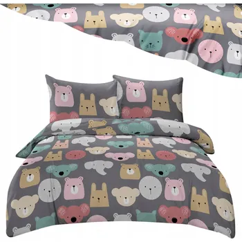 Povlečení Povlečení 140x200 Sada 2 díly 3D Dětské Zvířátka Různé vzory